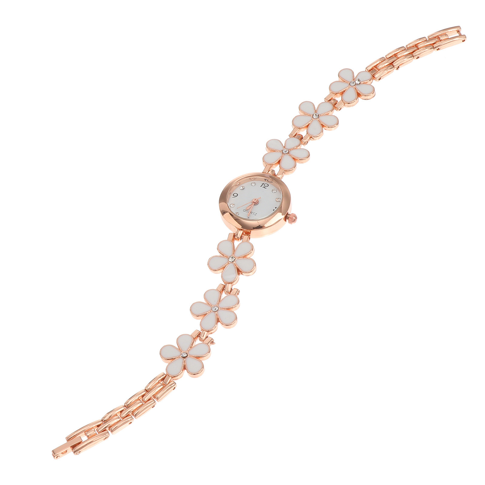 Luxury Watch Women - Elegant Crystal Quartz Bracelet Watch for