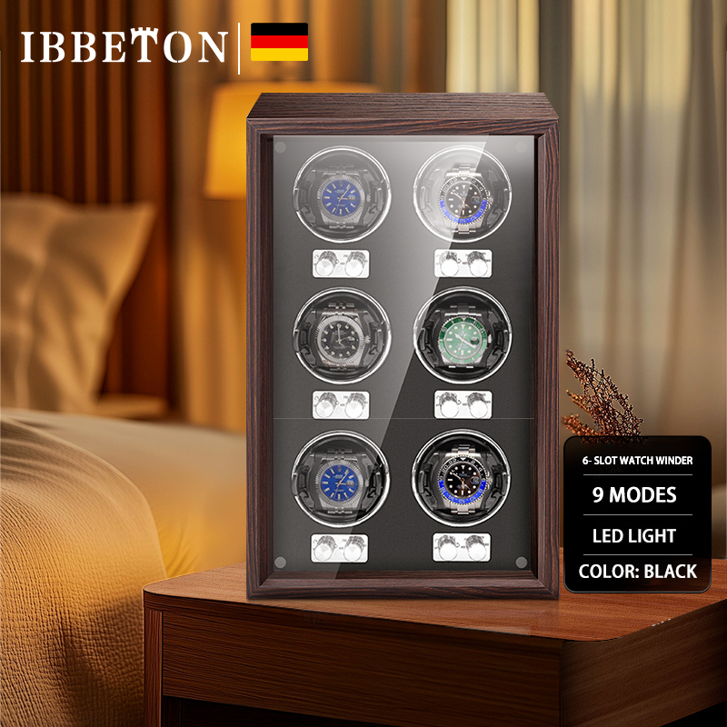 Luxury Watch Collection Box - IBBETON Luxury Brand Wood Watch Winder