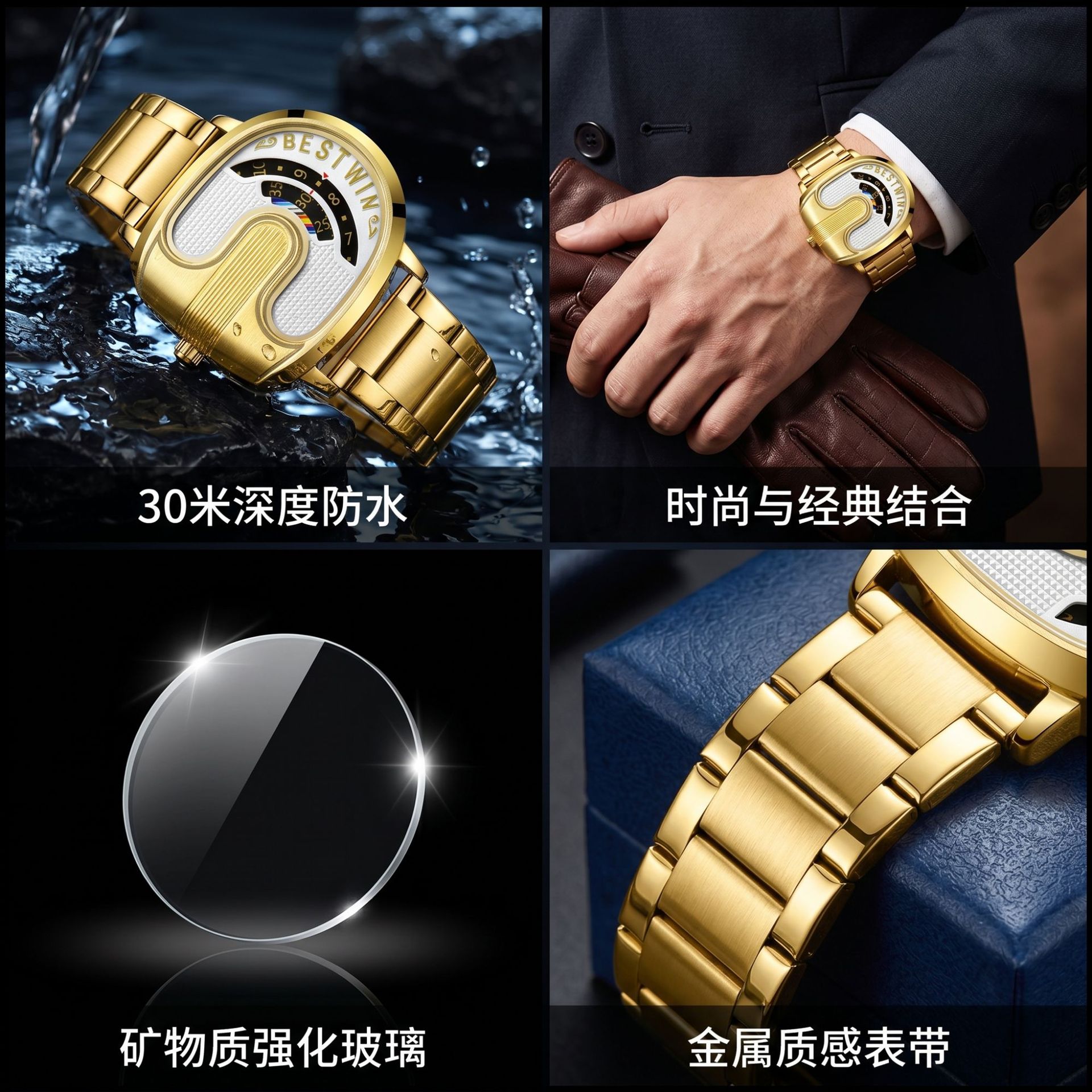 Gold Top Brand Luxury Men Watc - đánh giá và giá Luxury Watch Design