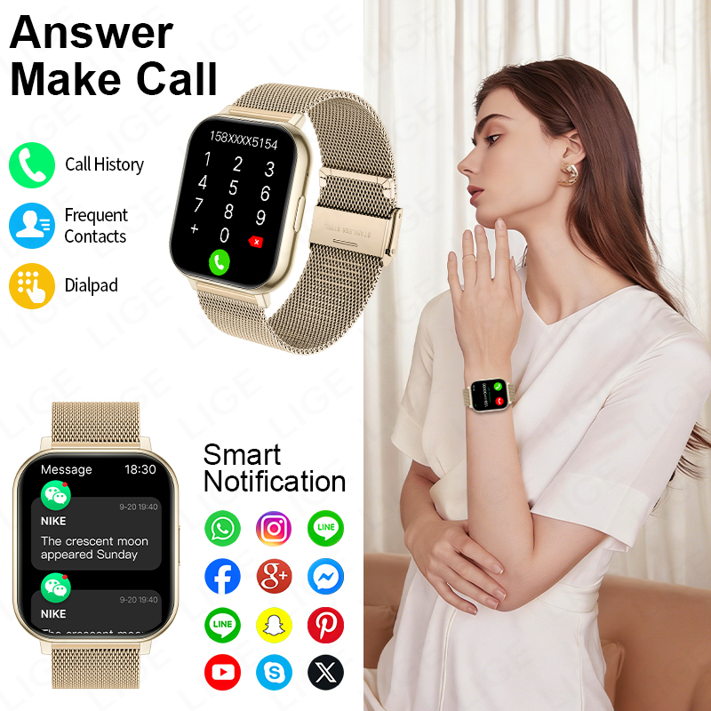 LIGE 2026 Smartwatch Android P - đánh giá và giá Luxury Watch Hd