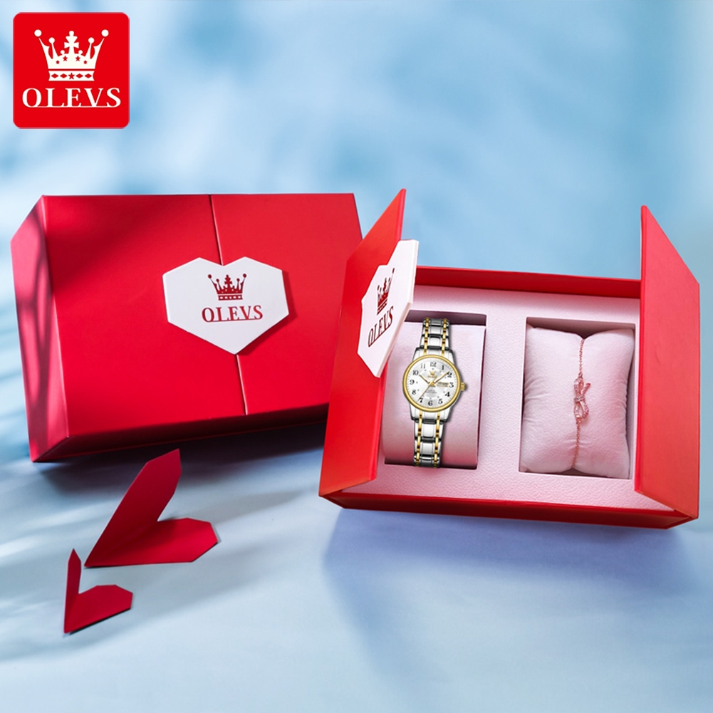 OLEVS 2891 Luxury Brand Fashio - đánh giá và giá Luxury Watch Green
