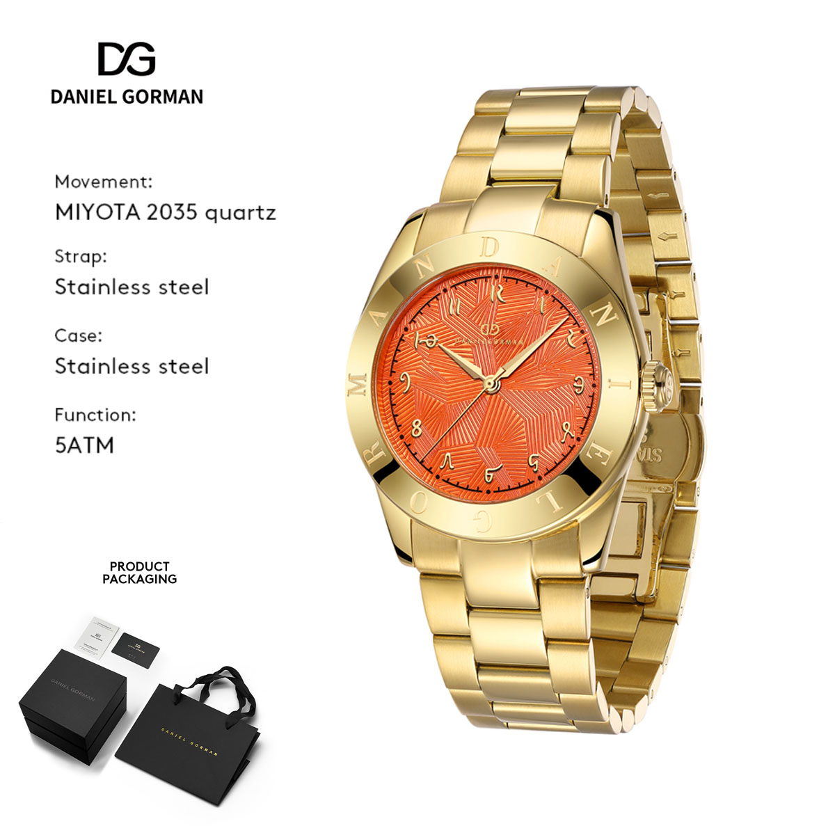 Daniel Gorman Dopamine Series  - đánh giá và giá Luxury Watch Gift For Her