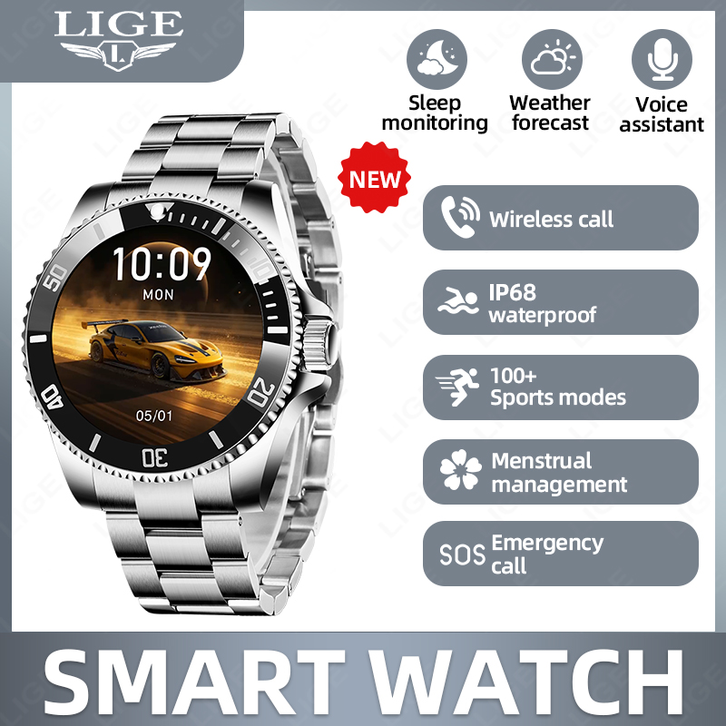 LIGE Business Smart Watch Men  - đánh giá và giá Luxury Watch Hd