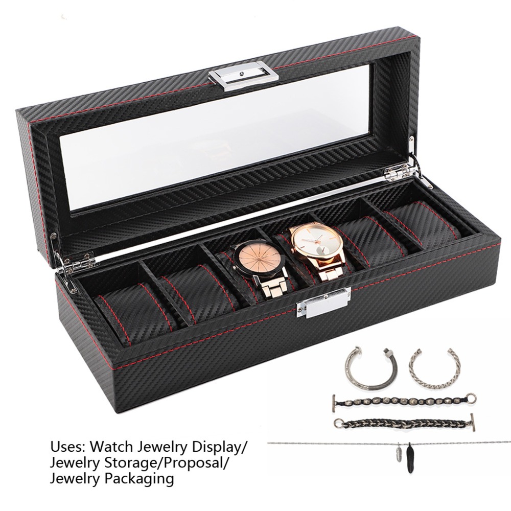 Dustproof Carbon Fiber Watch B - đánh giá và giá Luxury Watch Collection Box