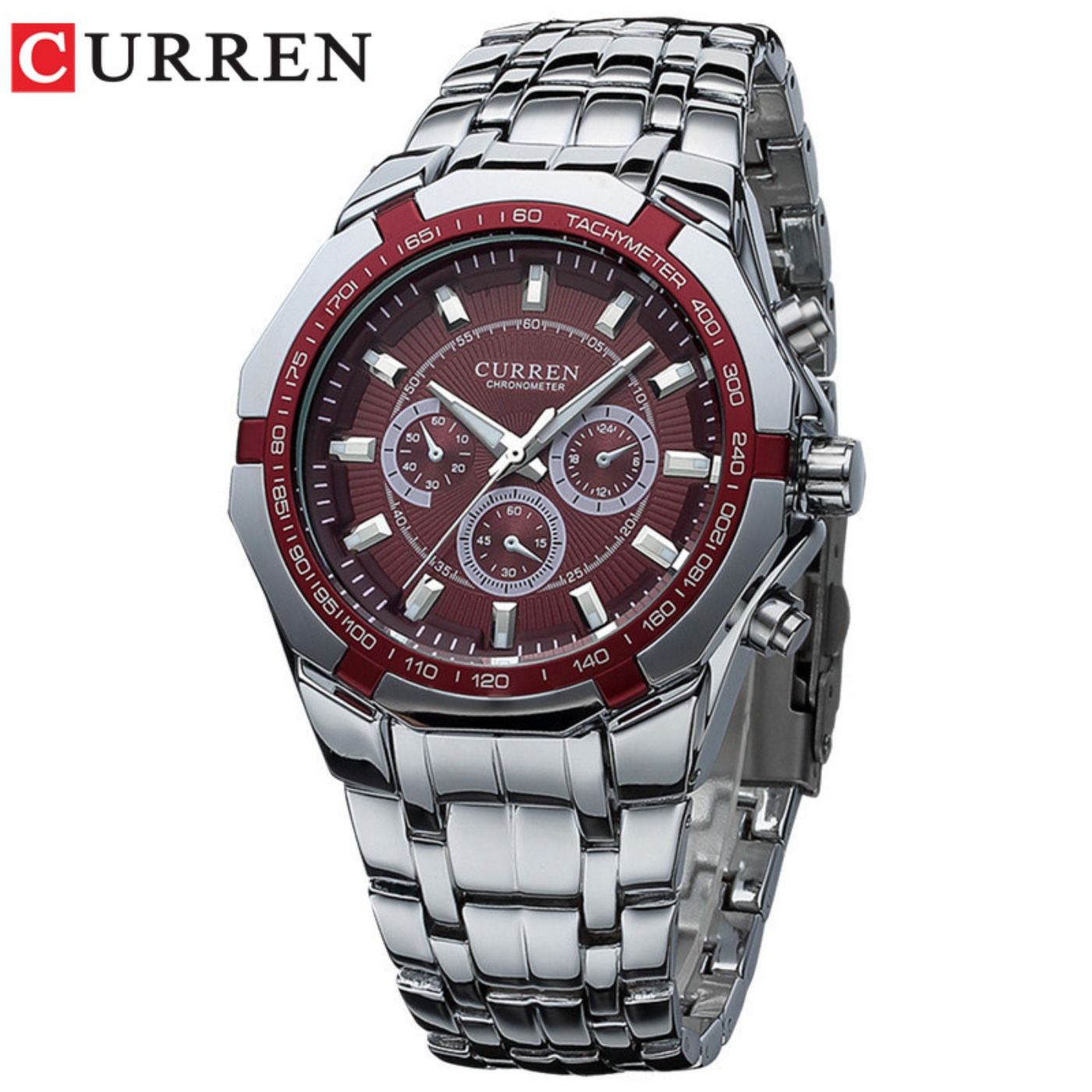 CURREN Men Luxury Brand Milita - đánh giá và giá Luxury Watch Display