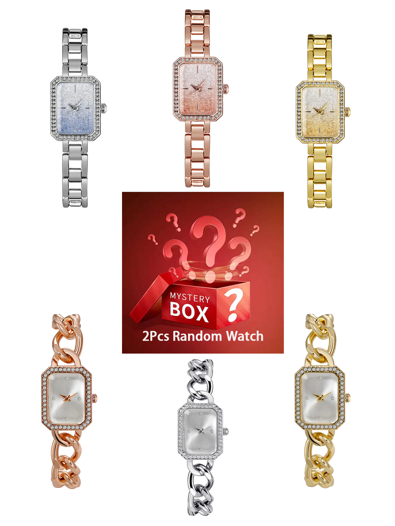 2 pieces women's watches myste - đánh giá và giá Luxury Watch Box