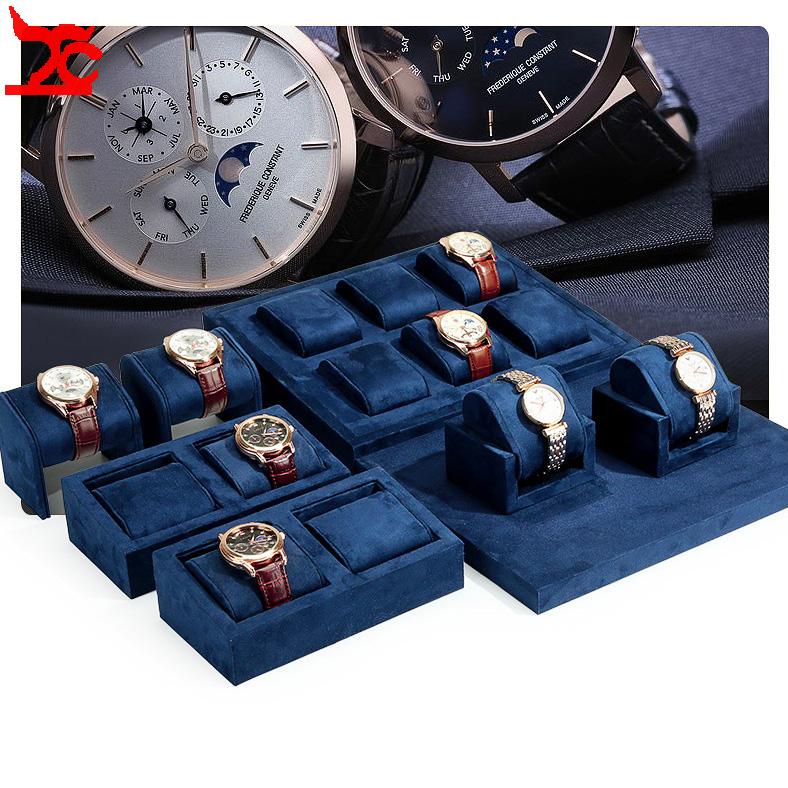 Blue Fabric Watch Display Tray - đánh giá và giá Luxury Watch Store