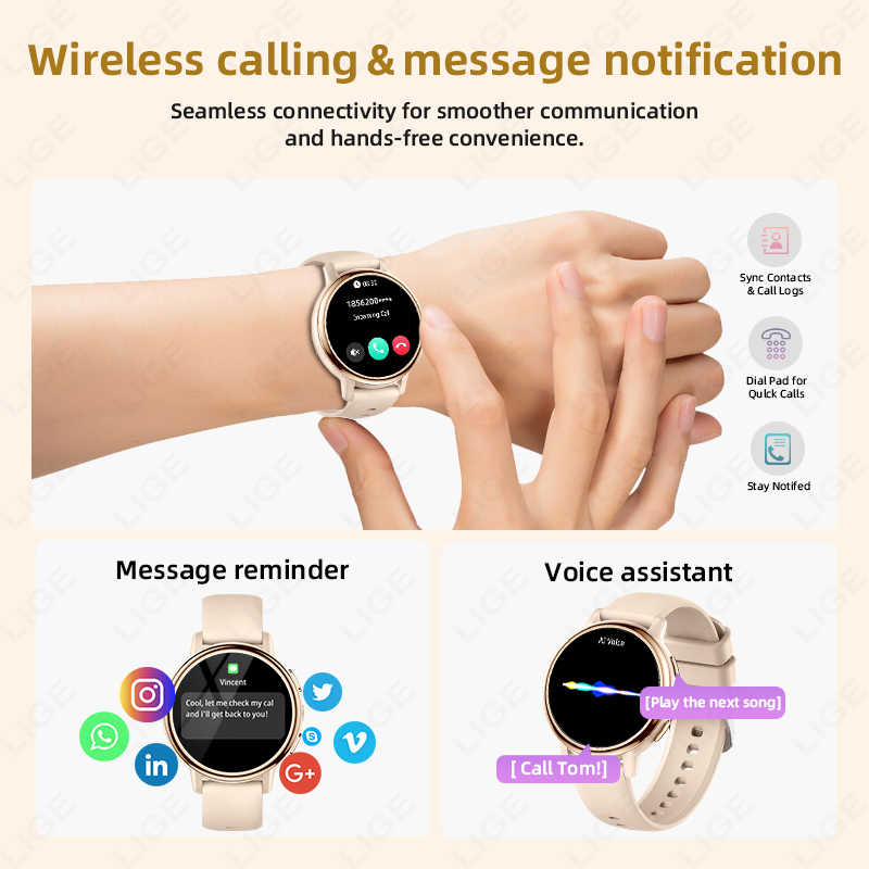 2026 LIGE Women Smart Watch Lu - đánh giá và giá Luxury Watch Hd