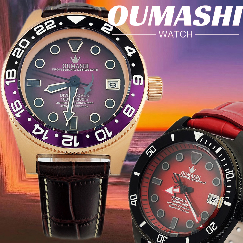 40.5mm customized watch NH35 M - đánh giá và giá Luxury Watch Leather