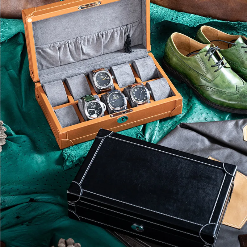 Light Luxury Leather Watch Org - đánh giá và giá Luxury Watch Collection Box