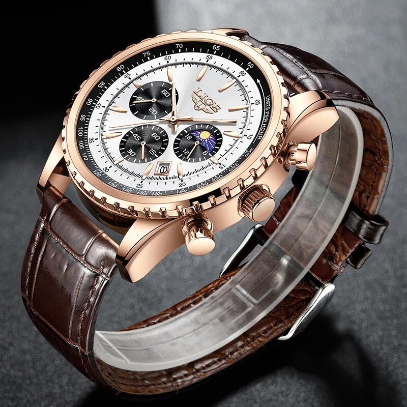 LIGE New Mens Watches Top Bran - đánh giá và giá Luxury Watch Collection Box