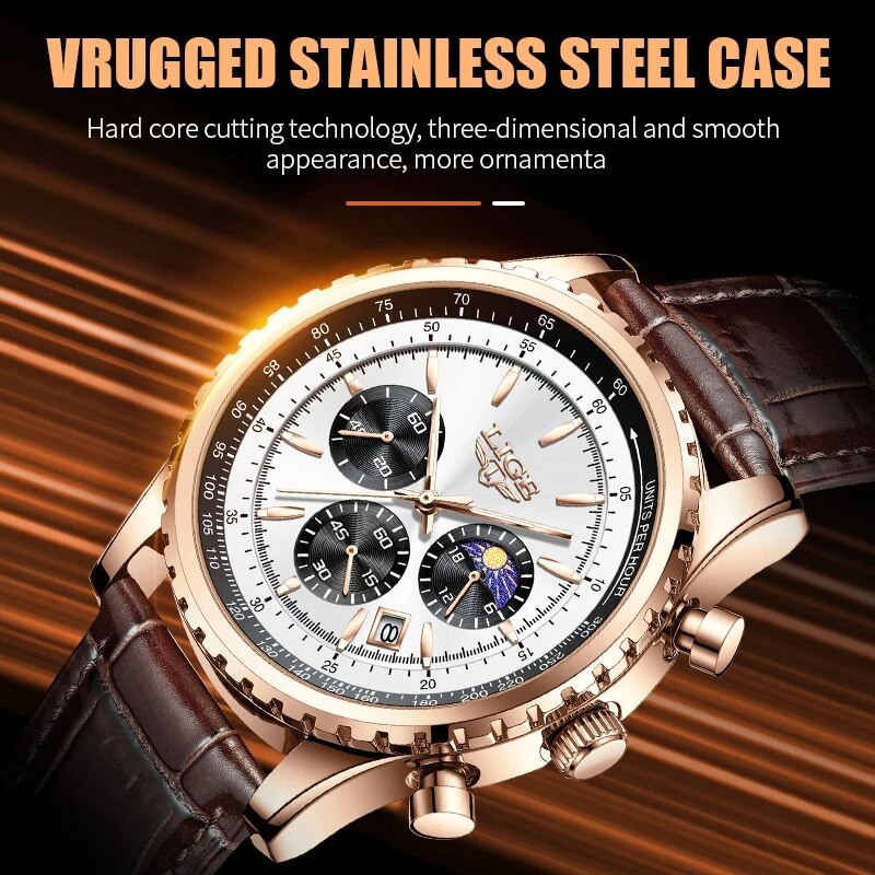 LIGE New Mens Watches Top Bran - đánh giá và giá Luxury Watch Collection Box