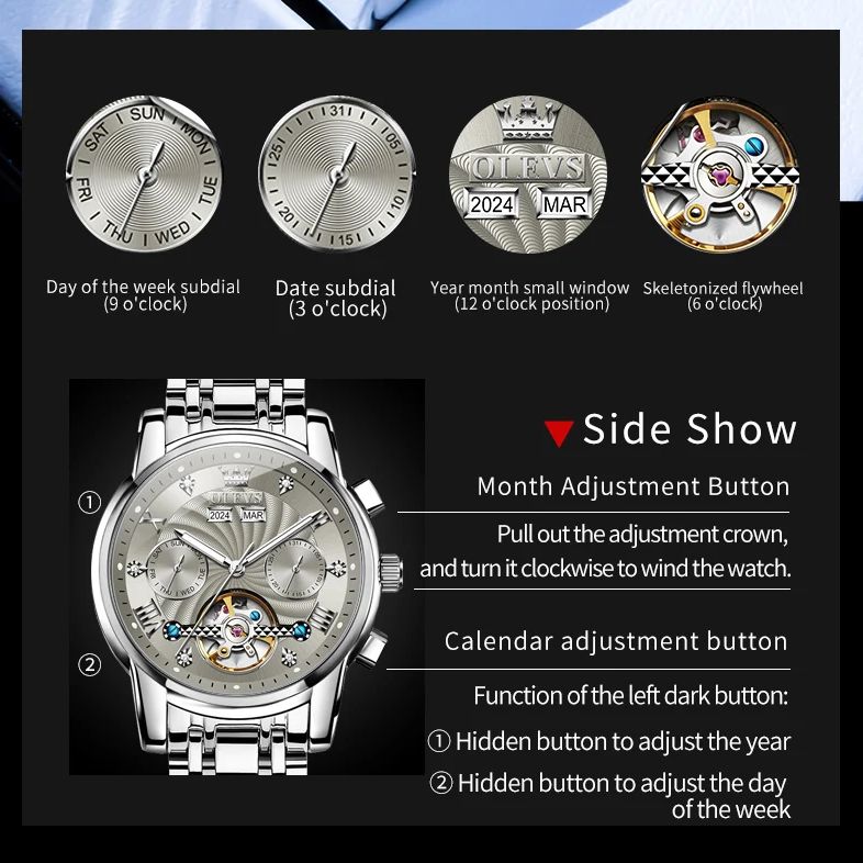 OLEVS 7088 Men Watch Luxury Br - đánh giá và giá Luxury Watch Hd