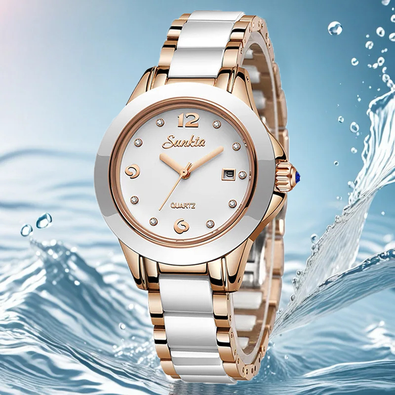 Sunkta Fashion Casual Quartz W - đánh giá và giá Luxury Watch Women