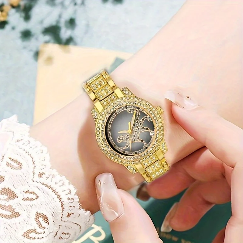 5pcs/set Women's Watch Cheetah - đánh giá và giá Luxury Watch Gift For Her