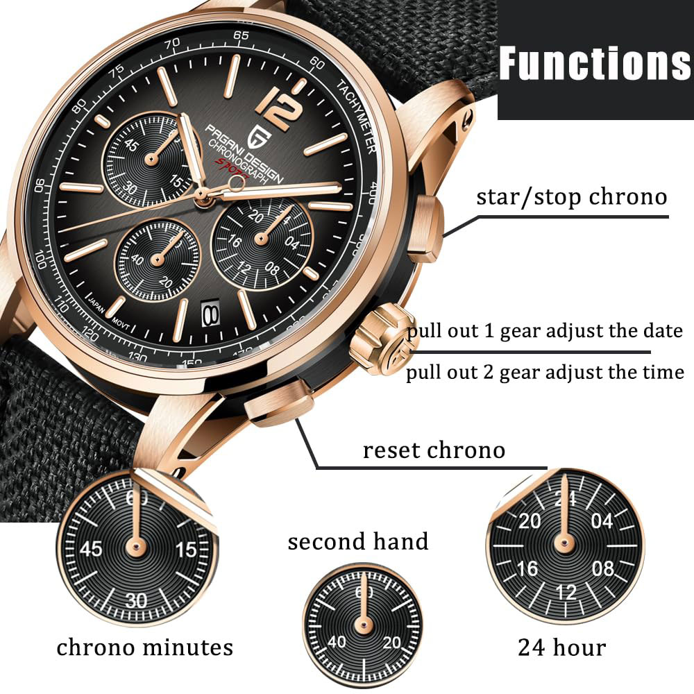 PAGANI DESIGN New Mens Watch 4 - đánh giá và giá Luxury Watch Display