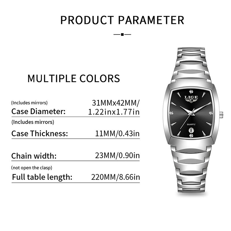 LIGE Watch women Business Luxu - đánh giá và giá Luxury Watch Box