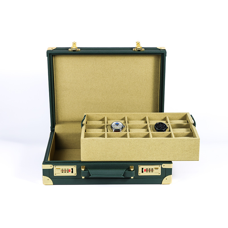 OEM ODM Luxury 15 Slots Green  - đánh giá và giá Luxury Watch Display