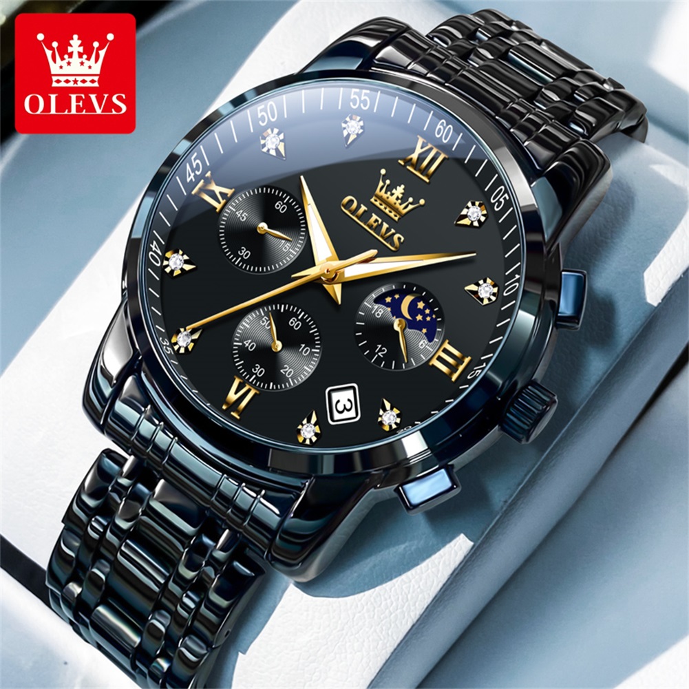 OLEVS Popular men's watches st - đánh giá và giá Luxury Watch Display