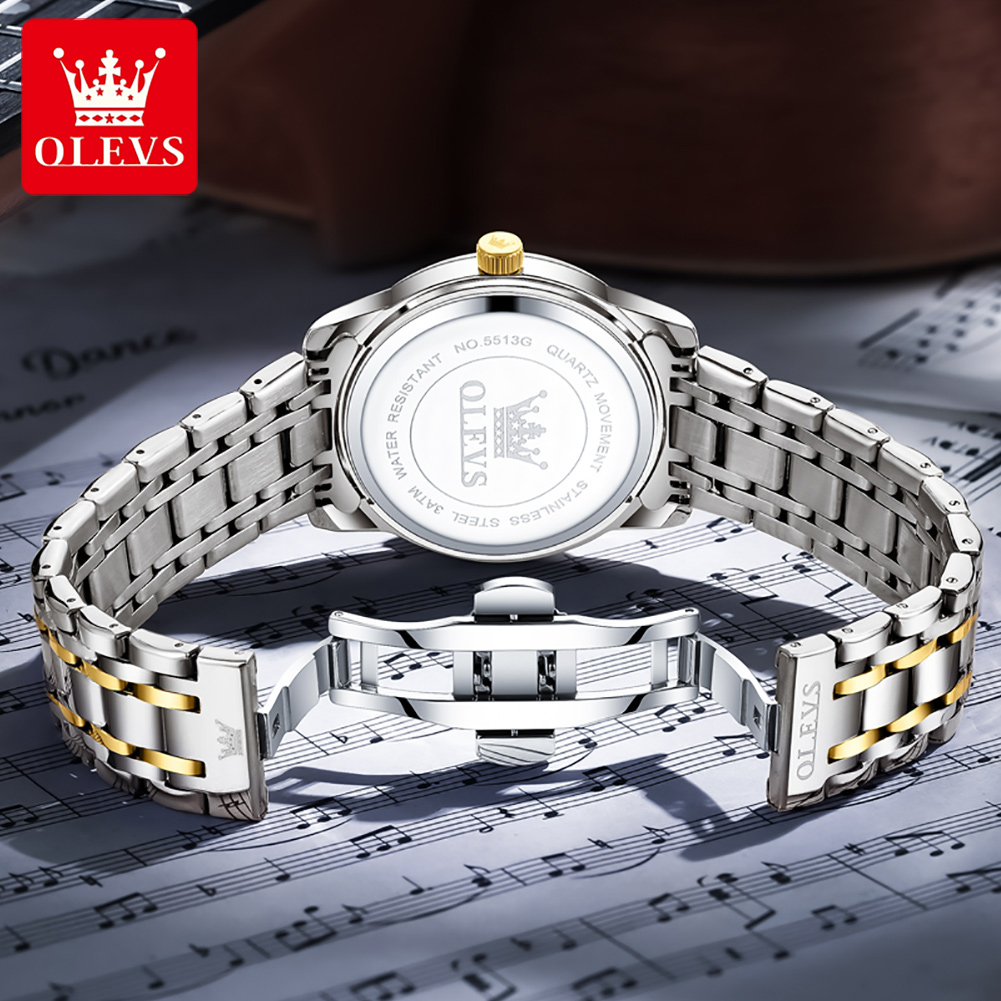 OLEVS Brand Fashion men's watc - đánh giá và giá Luxury Watch Display