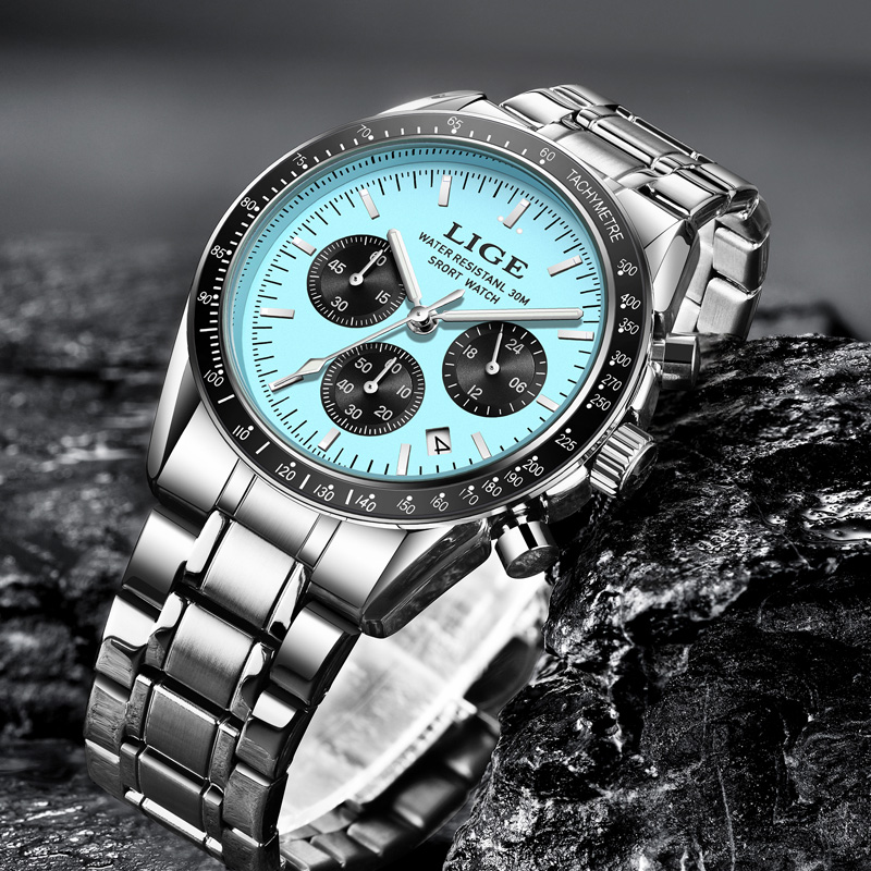 LIGE Top Brand Luxury New Men  - đánh giá và giá Luxury Watch Collection Box