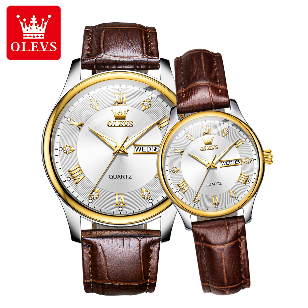 OLEVS Couple Watch Luxury Bran - đánh giá và giá Luxury Watch Gift For Her