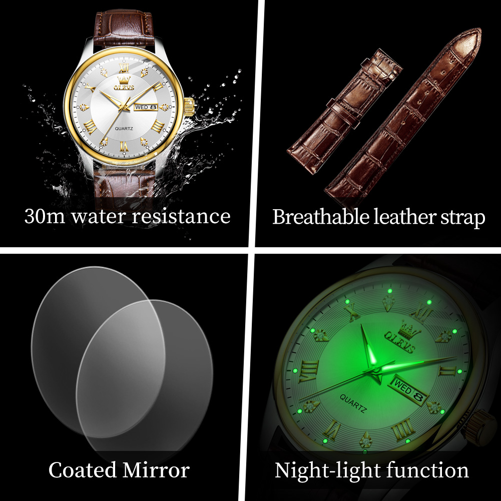 OLEVS Couple Watch Luxury Bran - đánh giá và giá Luxury Watch Gift For Her