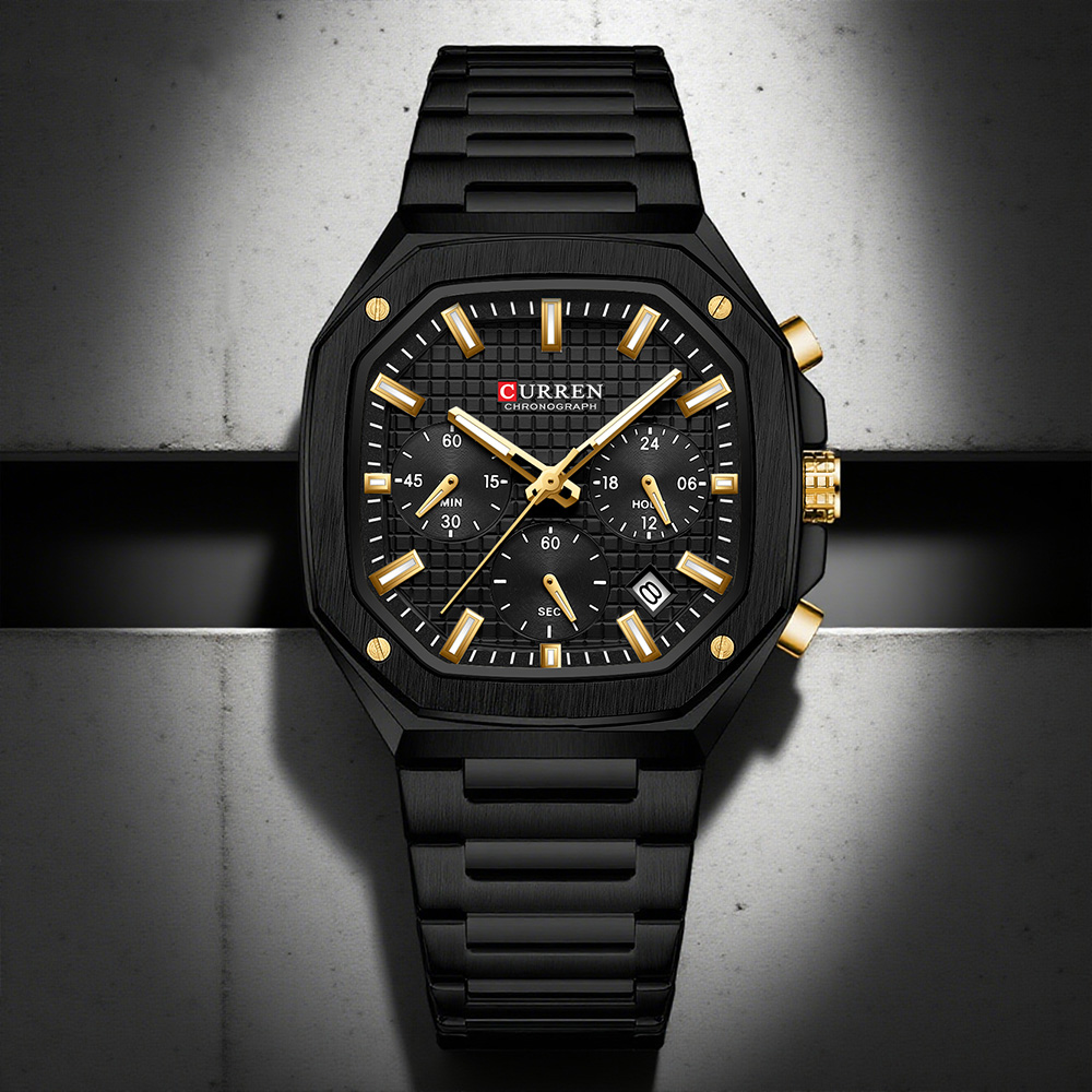 CURREN Luxury Square Chrono Wa - đánh giá và giá Luxury Watch Design