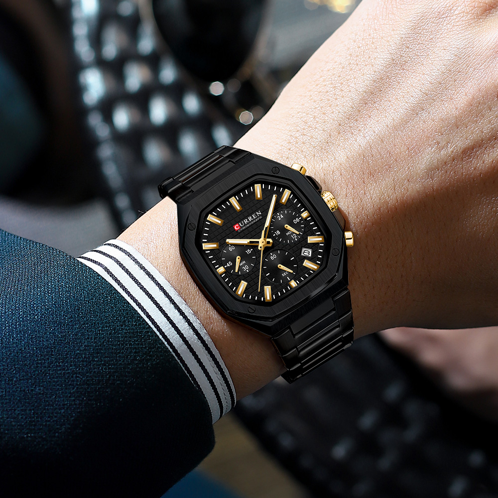 CURREN Luxury Square Chrono Wa - đánh giá và giá Luxury Watch Design