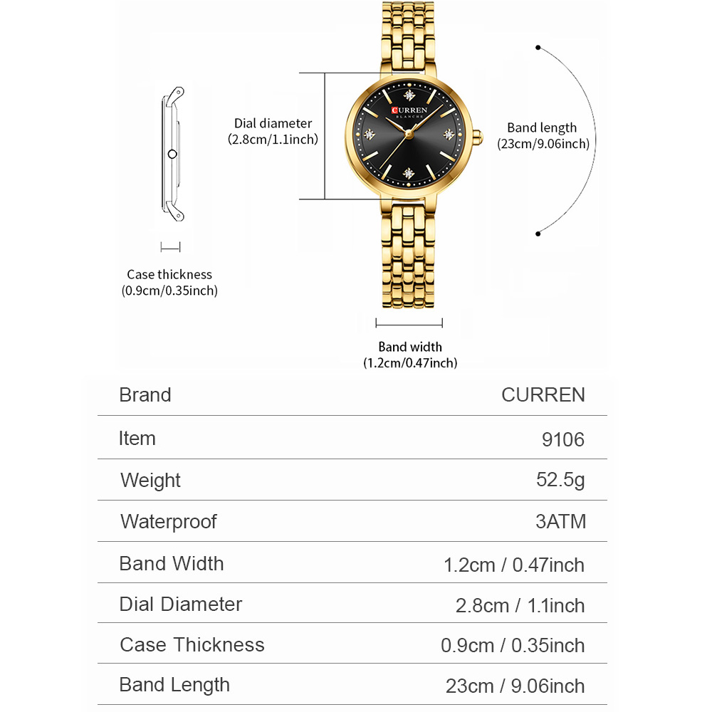 CURREN Ladies Minimalist Thin  - đánh giá và giá Luxury Watch Gift For Her