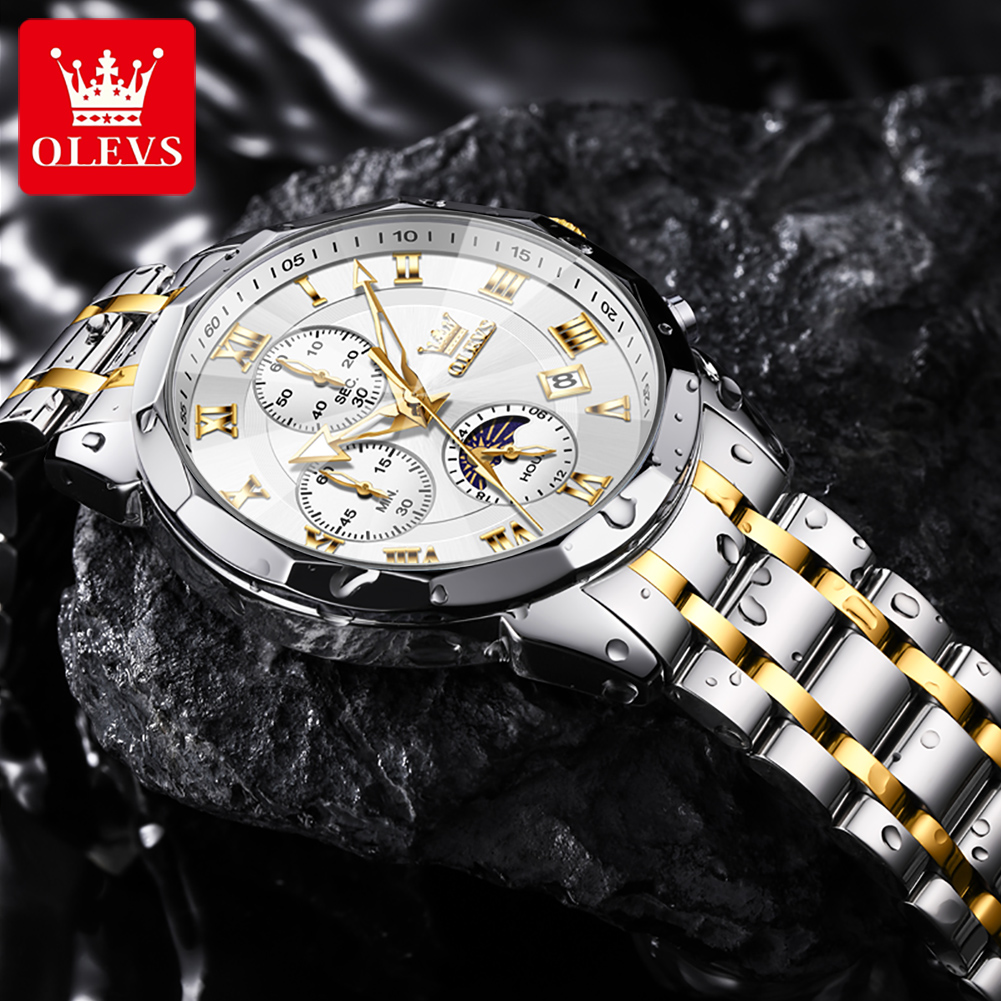 OLEVS 3675 Men Watch Top Origi - đánh giá và giá Luxury Watch Hd