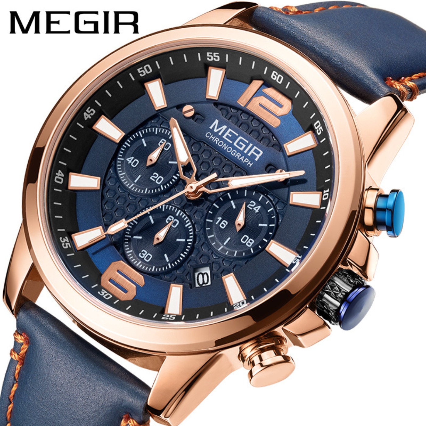 MEGIR 2020 Luxury Watches Men  - đánh giá và giá Luxury Watch Leather
