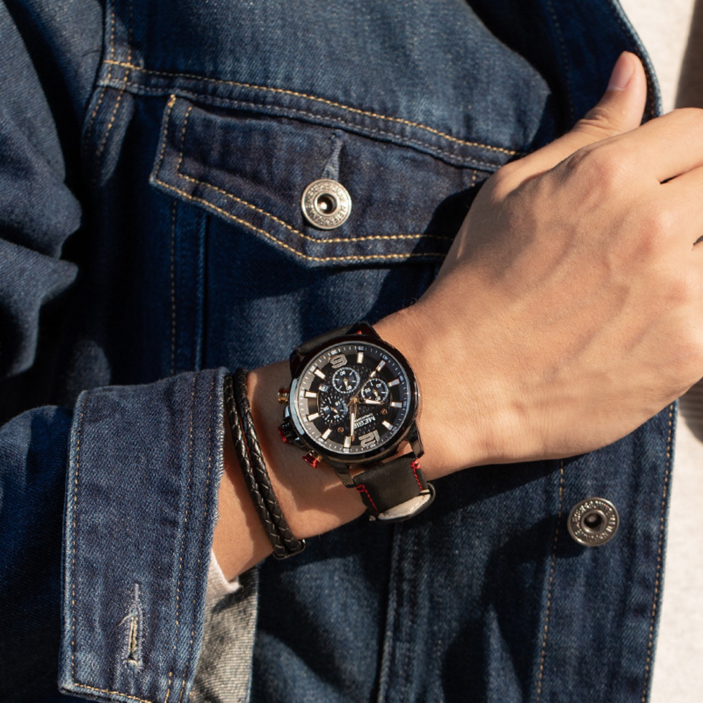 MEGIR 2020 Luxury Watches Men  - đánh giá và giá Luxury Watch Leather